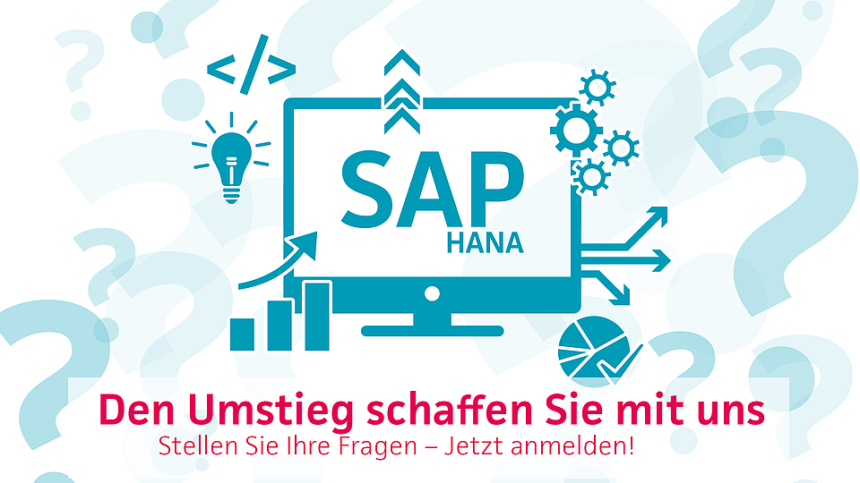 Grafik SAP HANA Event - Den Umstieg schaffen sie mit uns